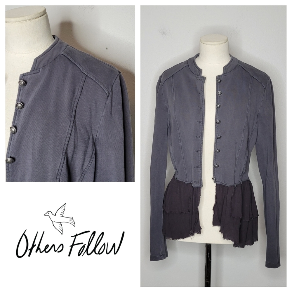 Others Follow Military Peplum Jacket Size Small